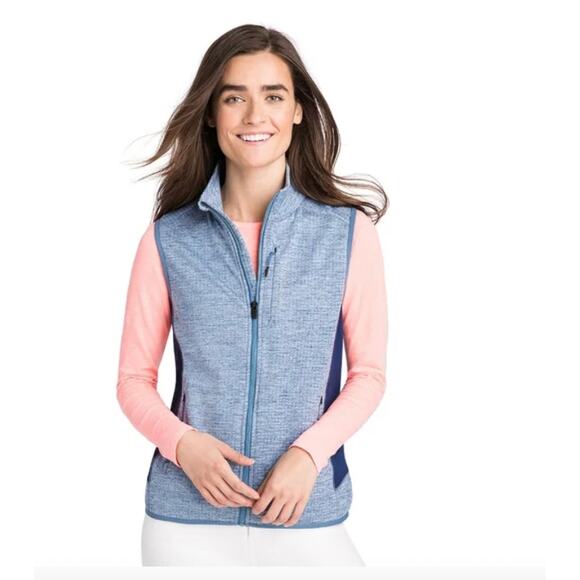 Vineyard Vines Fairwinds Women’s Performance Vest Navy Blue Small - Picture 1 of 5